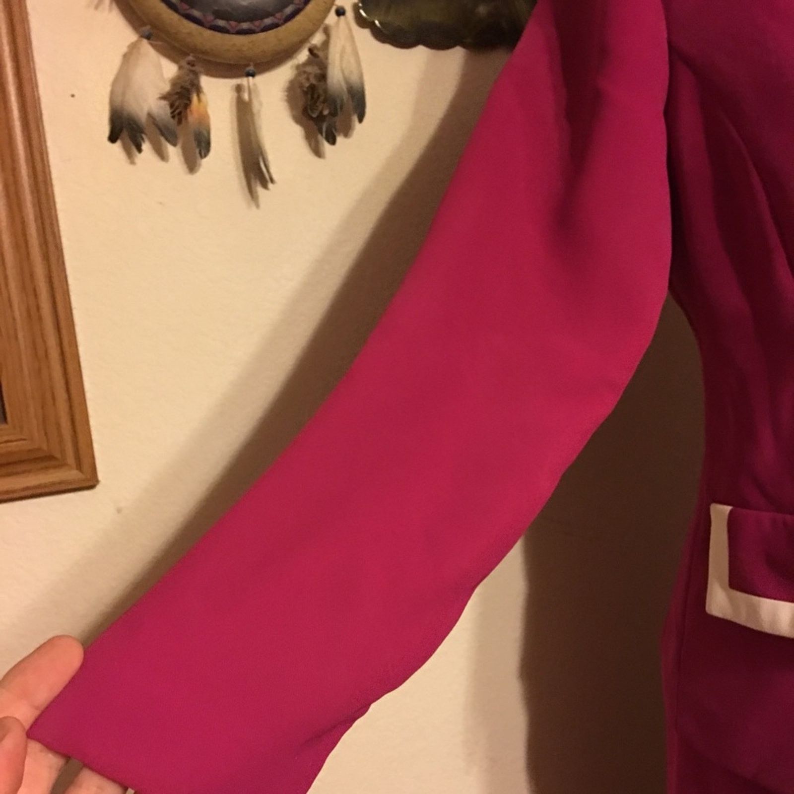 Vintage S.L. Fashions hot pink/white skirt suit set 6 Size M / US 6-8 / IT 42-44 - 4 Thumbnail