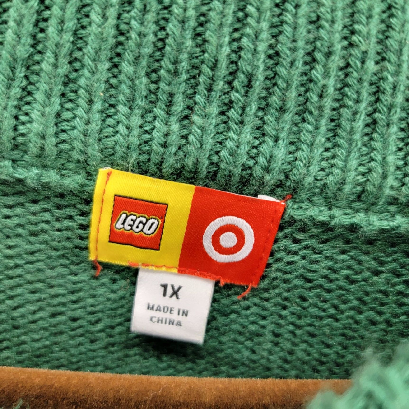LEGO LEGO Collection x Target Adult Textured Sweater Green Size 1x Christmas Holiday Knit Pullover Unisex Mens Womens Size US XL / EU 56 / 4 - 3 Thumbnail