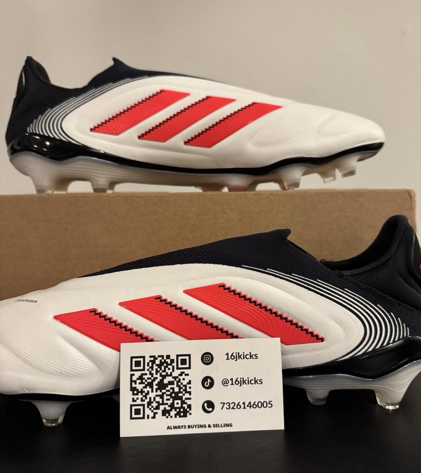 Adidas Sz 12.5 Men - Adidas Copa Pure 3 Elite FG Laceless Size ONE SIZE - 2 Thumbnail