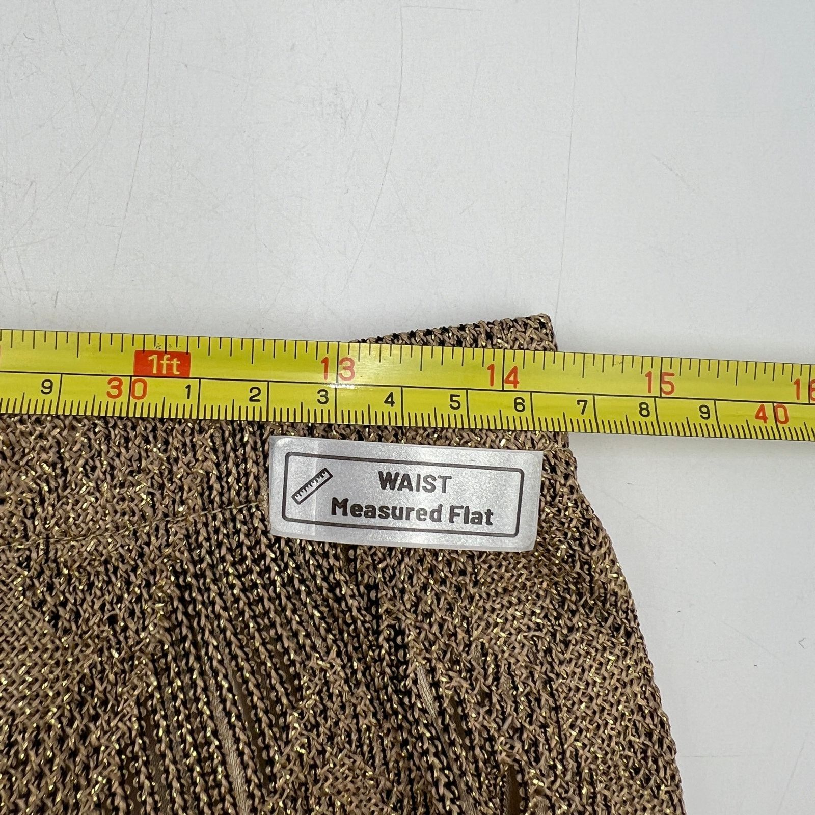Vintage Vintage Damianou Gold Metallic Fringe 2 Piece Skirt Set Size M / US 6-8 / IT 42-44 - 10 Thumbnail