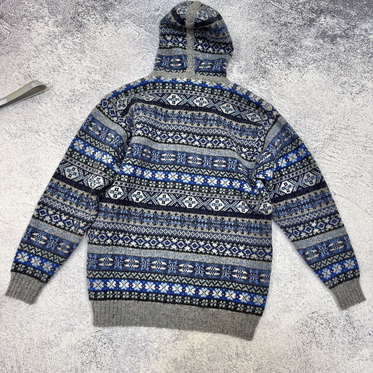 Jamiesons Of Shetland Jamieson’s Of Shetland Pure New Wool Zip Hoodie M size 48 Size US M / EU 48-50 / 2 - 11 Thumbnail