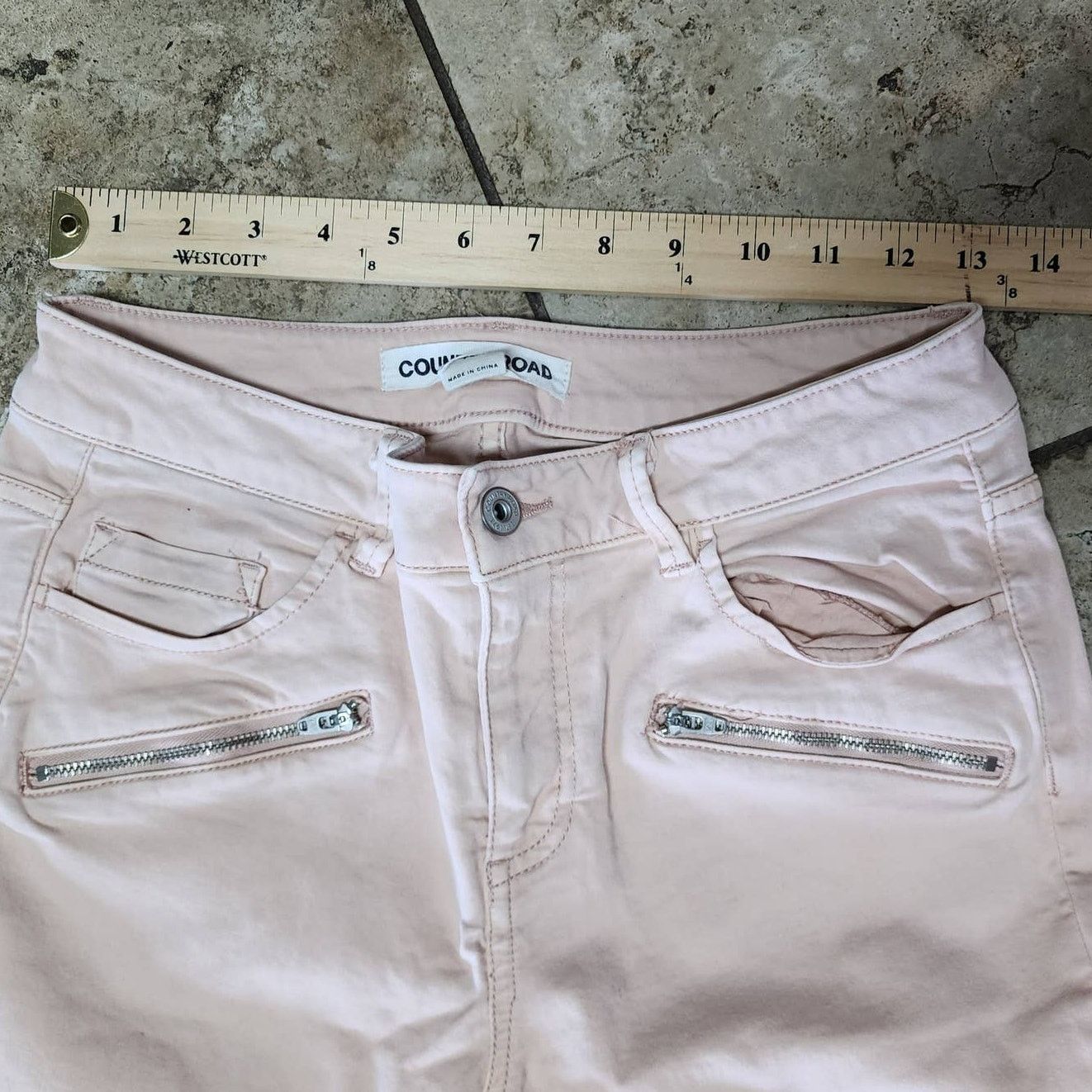 Country Road COUNTRY ROAD Jeans Womens 10 Peach Tapered Slim Denim Size 29" - 5 Thumbnail