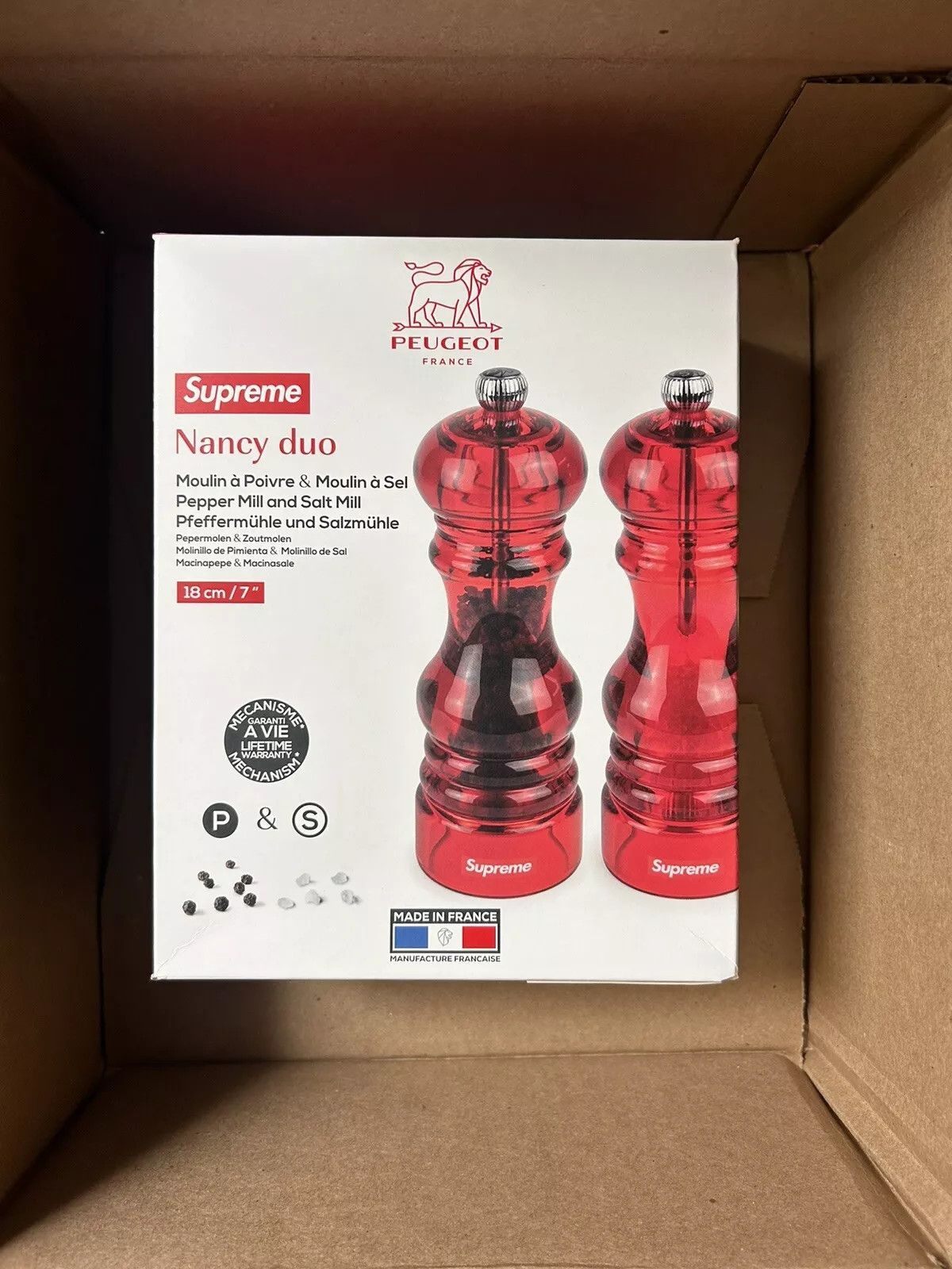 Supreme x Peugeot Salt & Pepper Mill