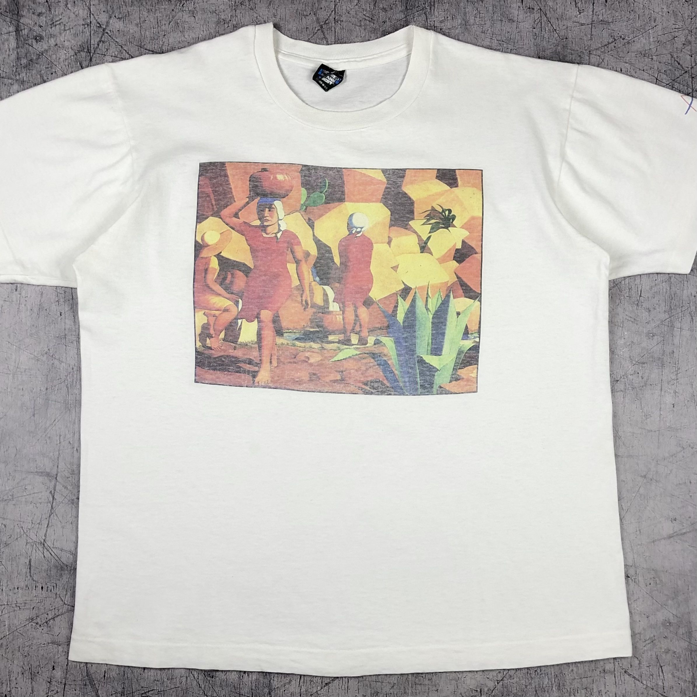 Vintage Las Aquadoras by Jose Jorge Oramas Art Tee Size US XL / EU 56 / 4 - 1 Thumbnail