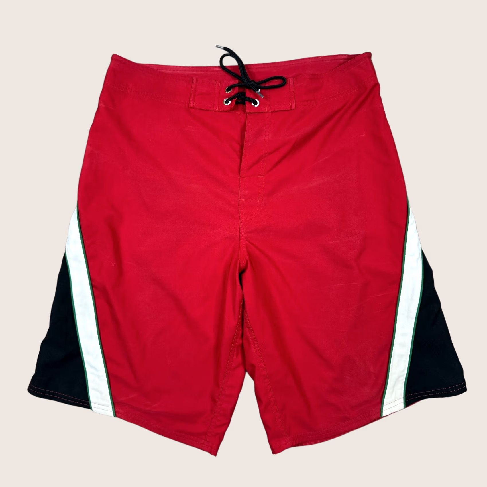 Roundtree & Yorke First Wave Board Shorts Men 34 Red Lightweight Performance Adult Swim Trunk Beach Surfing Size US 34 / EU 50 - 1 Thumbnail
