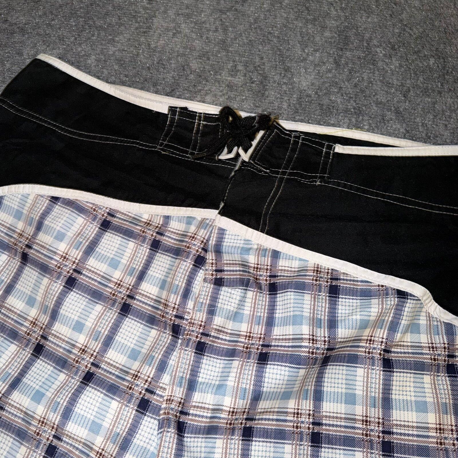 Billabong Billabong Grail Baby Blue Plaid Board Shorts Mens 40 2XL Size US 40 / EU 56 - 2 Thumbnail