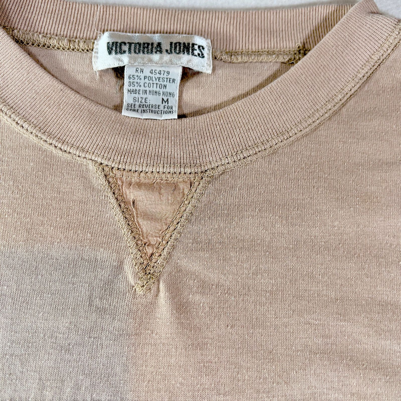 Other Victoria Jones Cotton Poly Blend Top Made in Hong Kong Size M / US 6-8 / IT 42-44 - 3 Thumbnail
