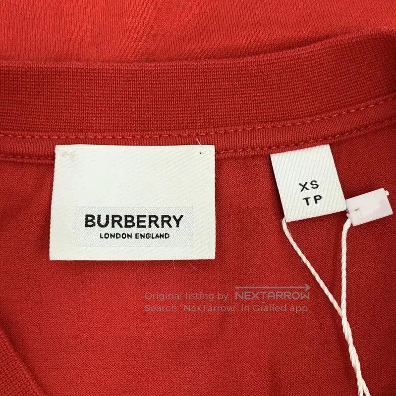 Other Burberry Red Cotton T-Shirt for Women. Size XS / US 0-2 / IT 36-38 - 5 Thumbnail
