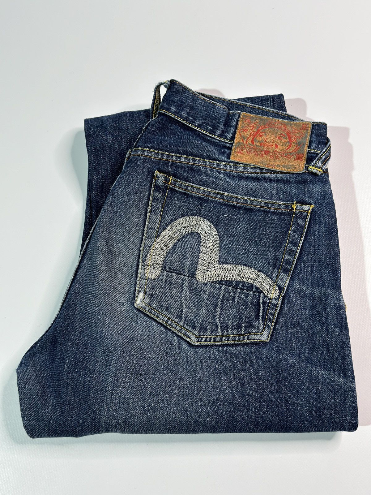Evisu × Japanese Brand × Streetwear Evisu selvedge denim jeans 