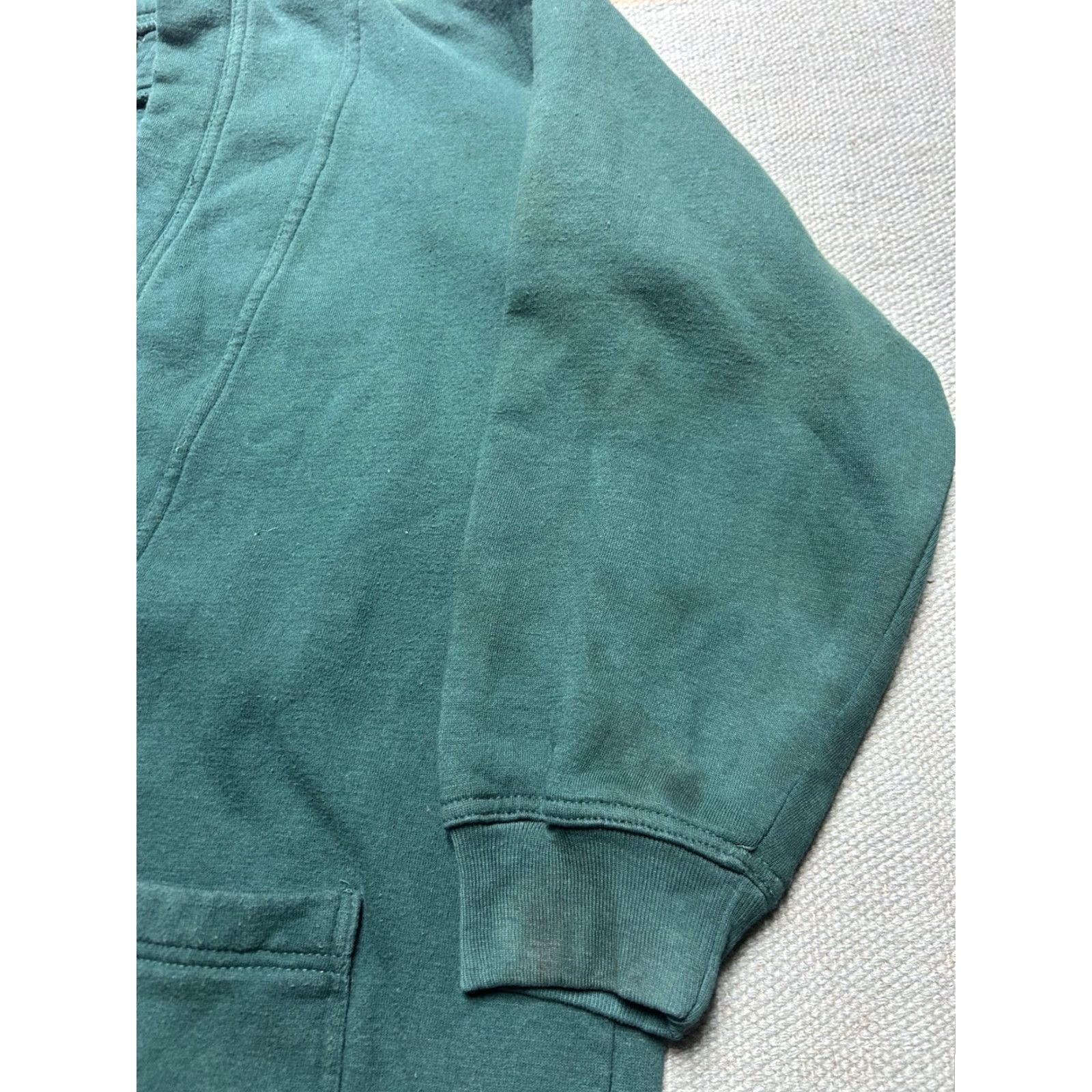 ESPIRIT VINTAGE Pro Spirit Sweatshirt Cardigan 90s Women Large Forest Green Shirt Size L / US 10 / IT 46 - 4 Thumbnail