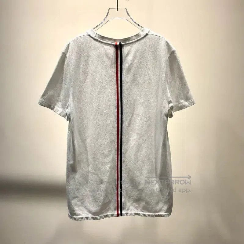 Thom Browne Thom Browne White Cotton Men's T-Shirt . Size US XXL / EU 58 / 5 - 2 Thumbnail