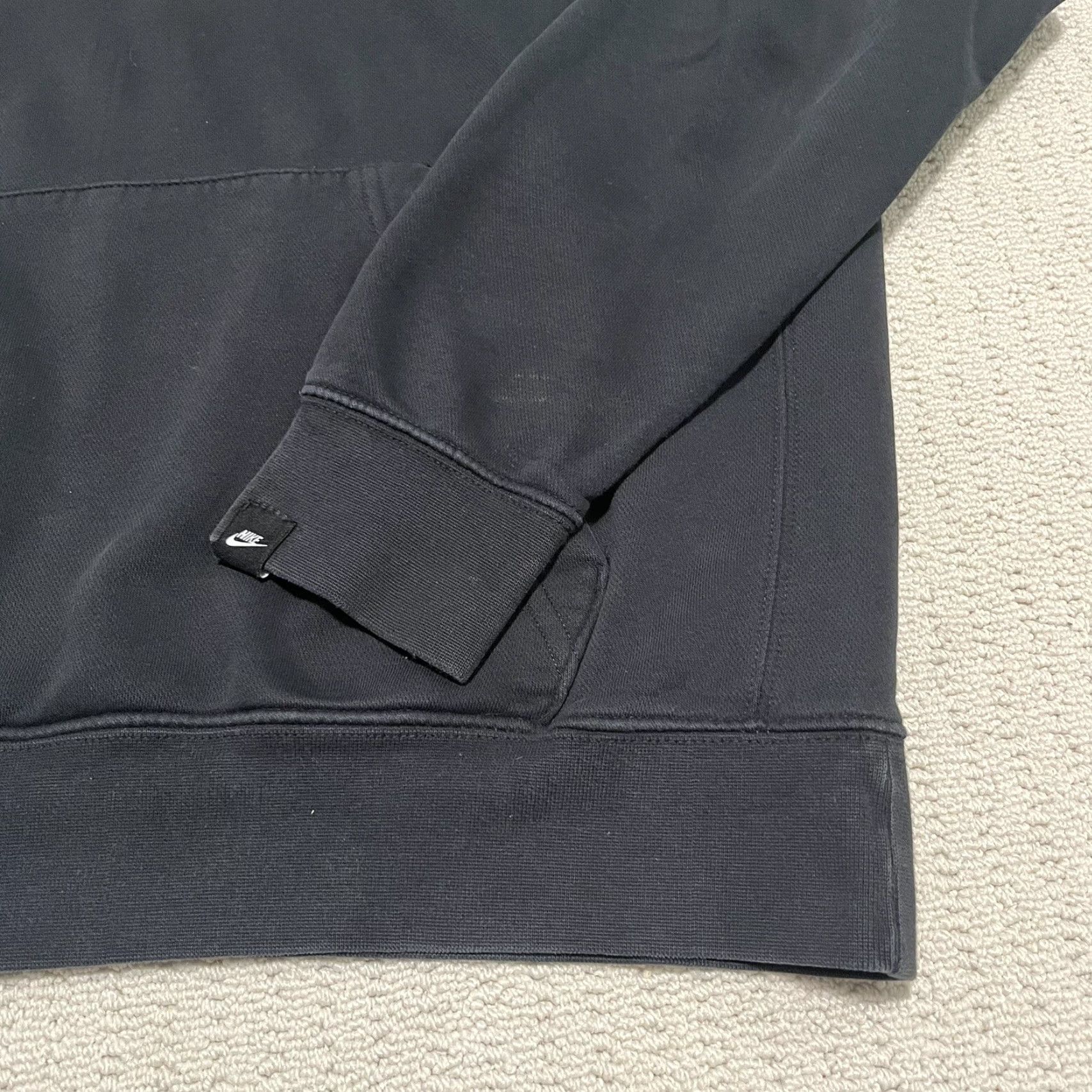 Nike VINTAGE Nike Hoodie Mens XL Pullover Hooded Sweatshirt Logo Just Do It Black Size US XL / EU 56 / 4 - 3 Thumbnail