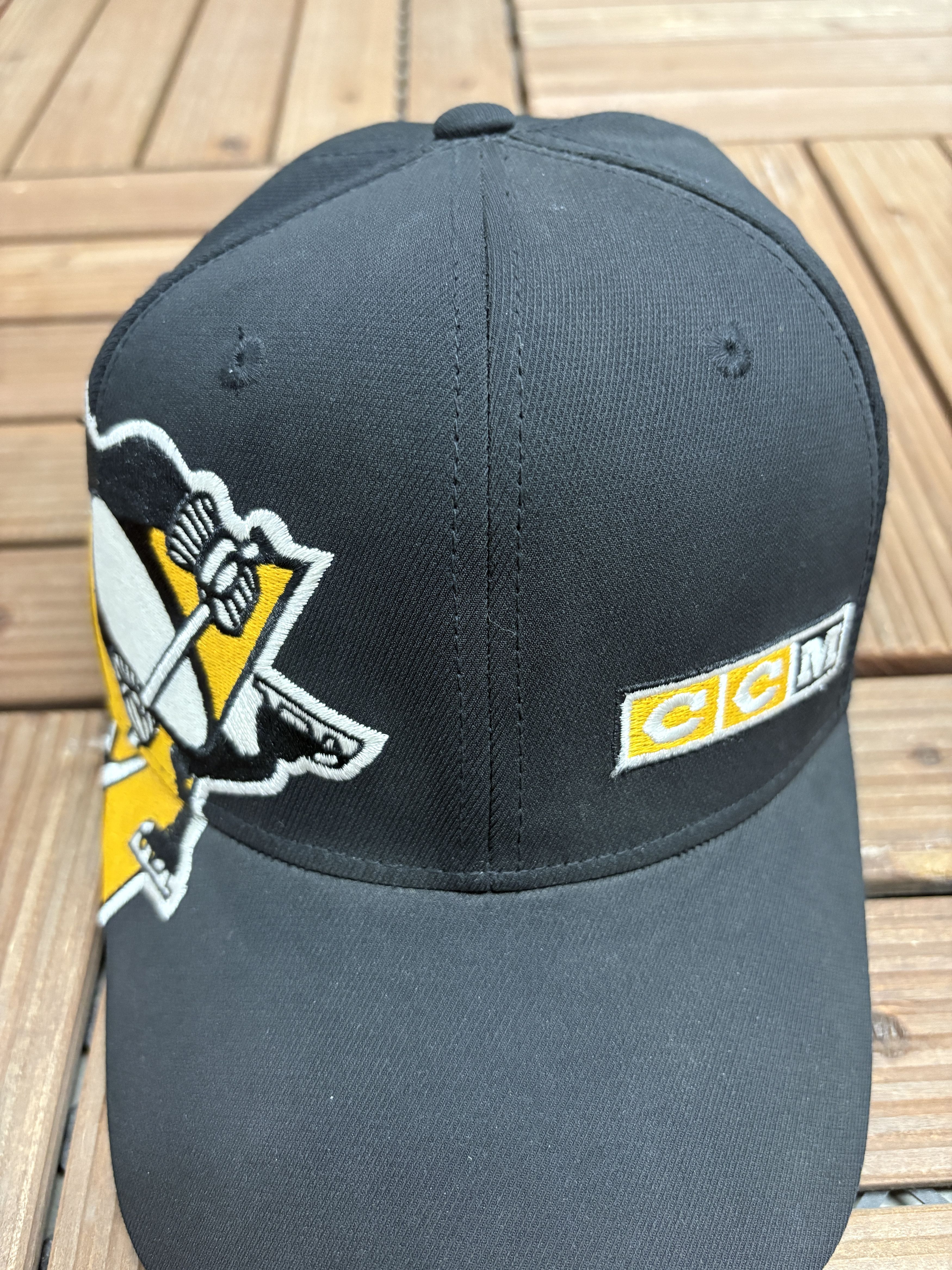 Ccm Pittsburgh Penguins CCM Vintage Black Hat Cap S/M Size ONE SIZE - 3 Thumbnail