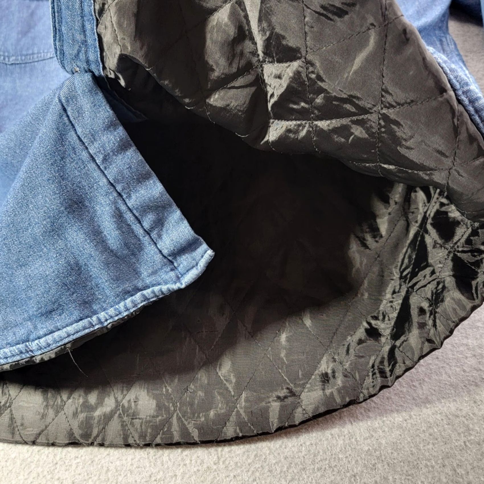 Wrangler Wrangler Denim Jacket Mens 2XL Blue Quilted Lined Button Front Western Workwear Jacket Size US XXL / EU 58 / 5 - 5 Thumbnail