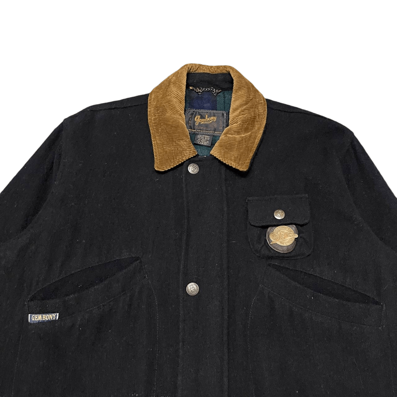 GB Vintage Gembony Wool Multi Pocket Jacket Corduroy Collar Size US L / EU 52-54 / 3 - 2 Thumbnail