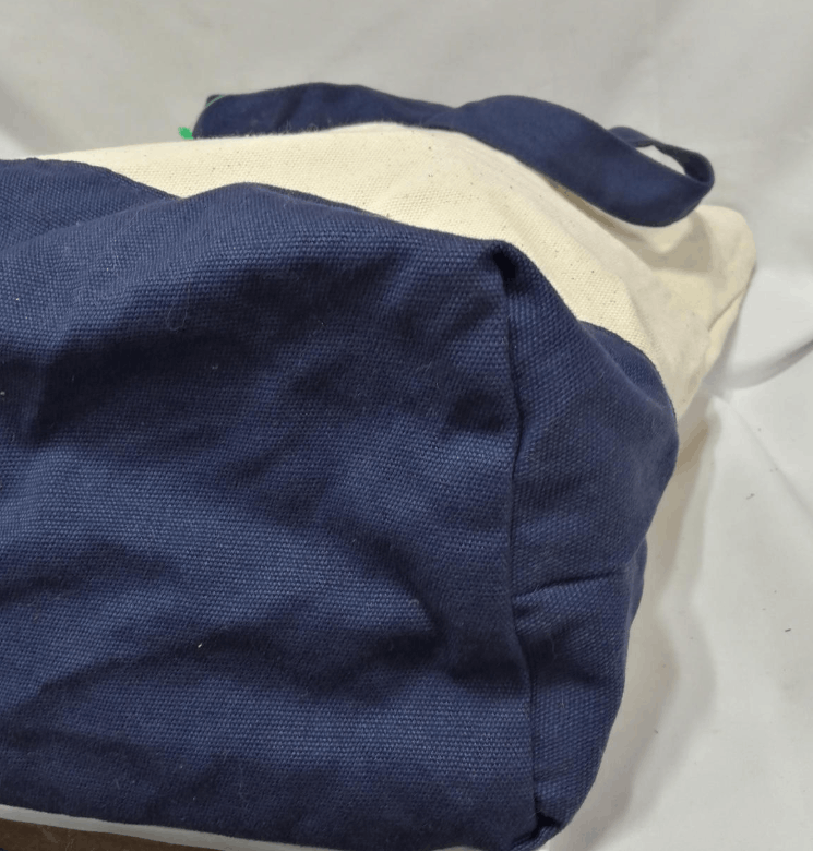 Bape Bape College Logo Navy Tote Bag Cotton Size ONE SIZE - 3 Thumbnail