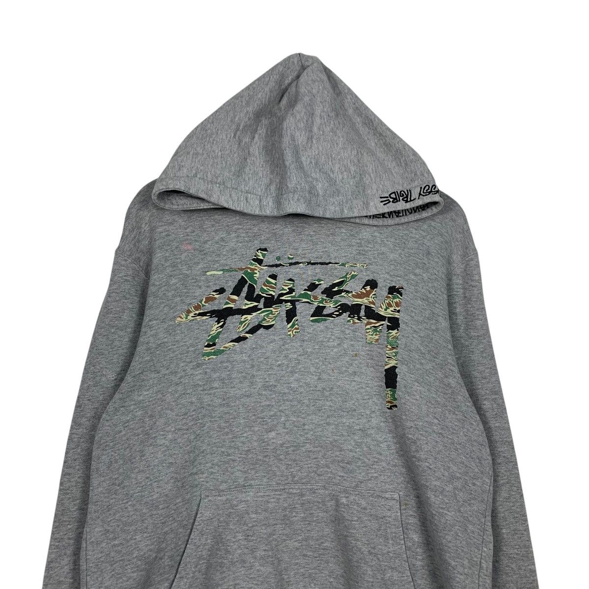 Stussy STUSSY Camo Big Logo Pullover Hoodies Sweatshirts #1928-C84 Size US M / EU 48-50 / 2 - 2 Thumbnail