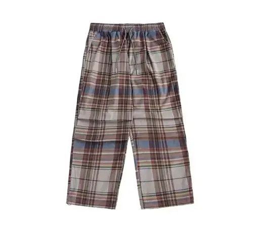 Other 20AW Indigo Union Japan Red Oversized Checked Pants Size US 30 / EU 46 - 2 Thumbnail