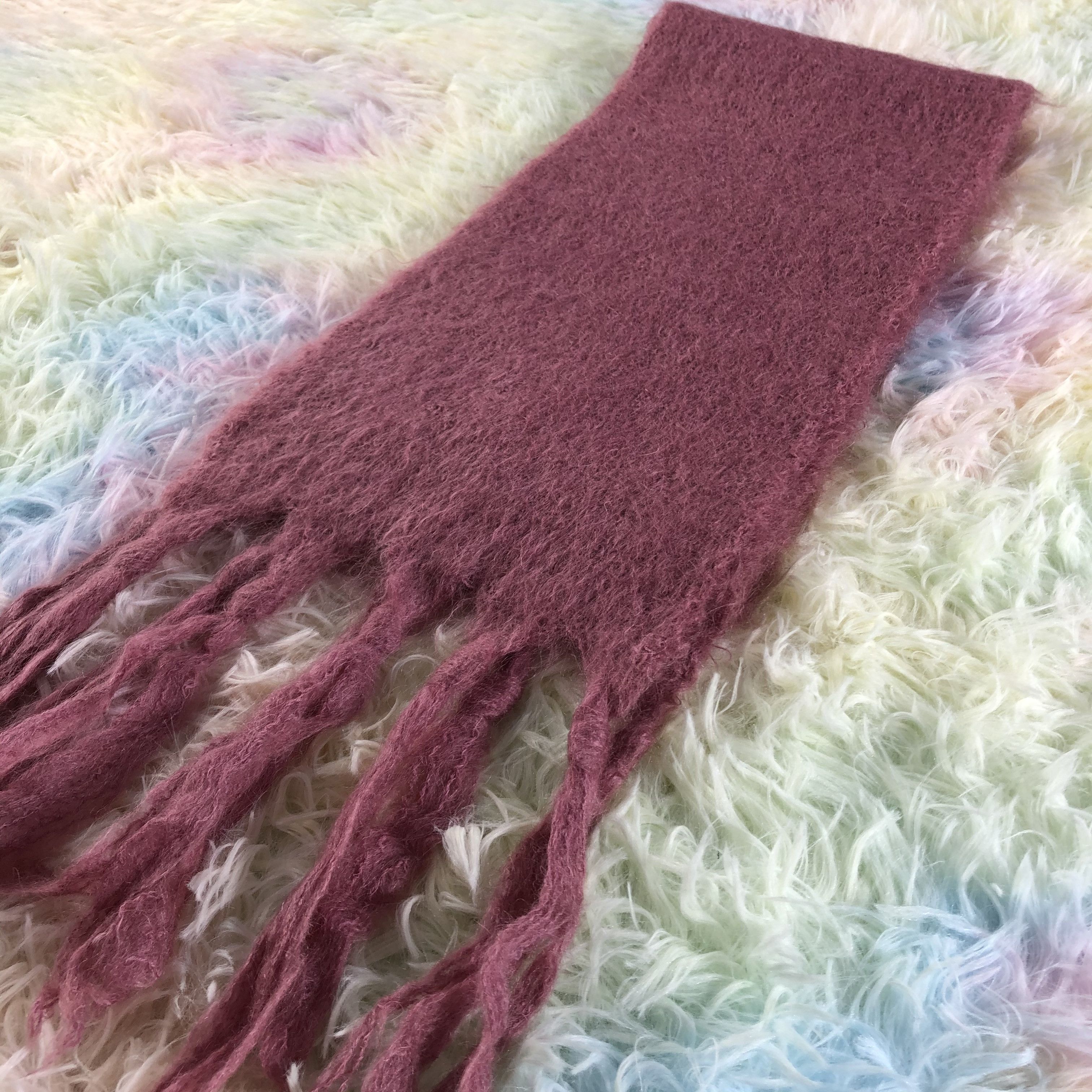 Vintage Mohair Scarf / Muffler / Neckwear - KM118 Size ONE SIZE - 3 Thumbnail