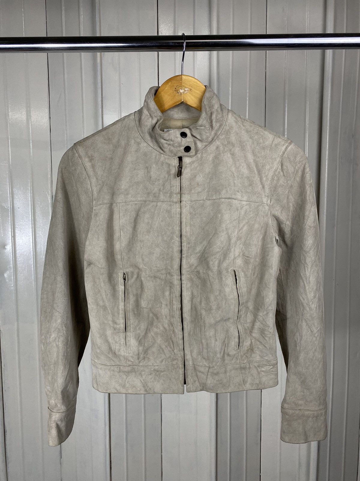 agnes b. Agnes B Special Leather Bikers Jacket Size US XS / EU 42 / 0 - 1 Thumbnail