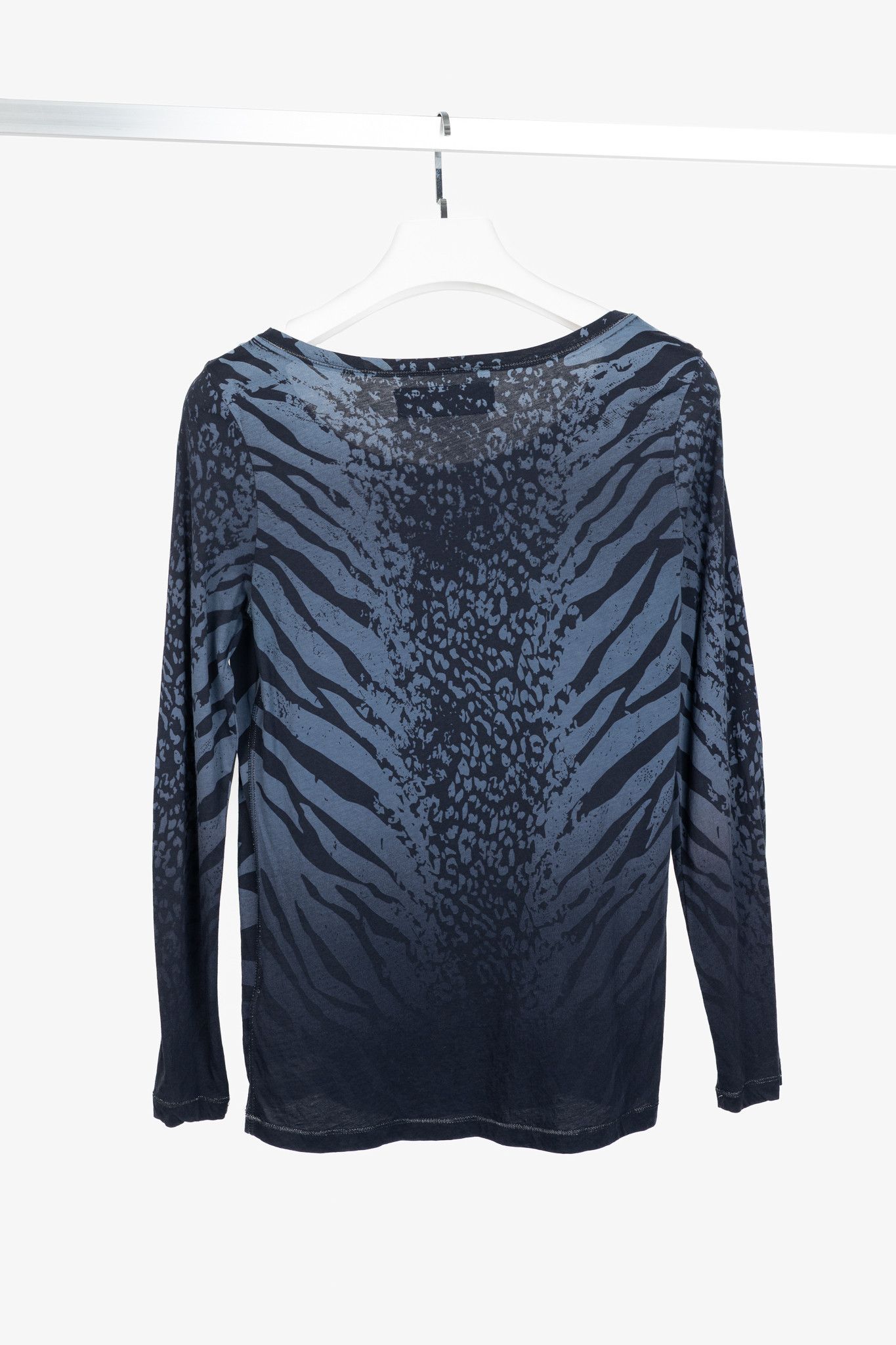 Luisa Cerano Luisa Cerano Zebra-Print Rhinestone Cotton-Jersey T-Shirt Size L / US 10 / IT 46 - 2 Thumbnail