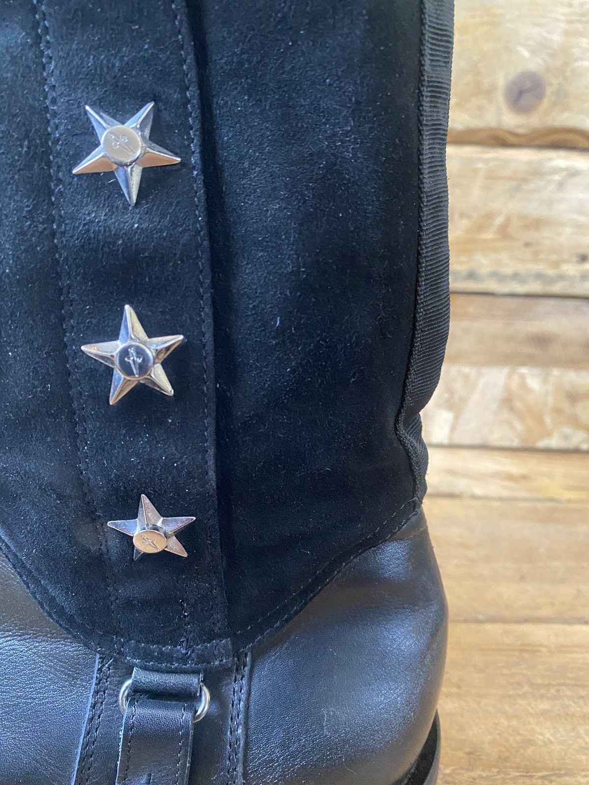 Paciotti Cesare paciotti black leather boots givenchy,guidi Size US 9.5 / EU 42-43 - 5 Thumbnail