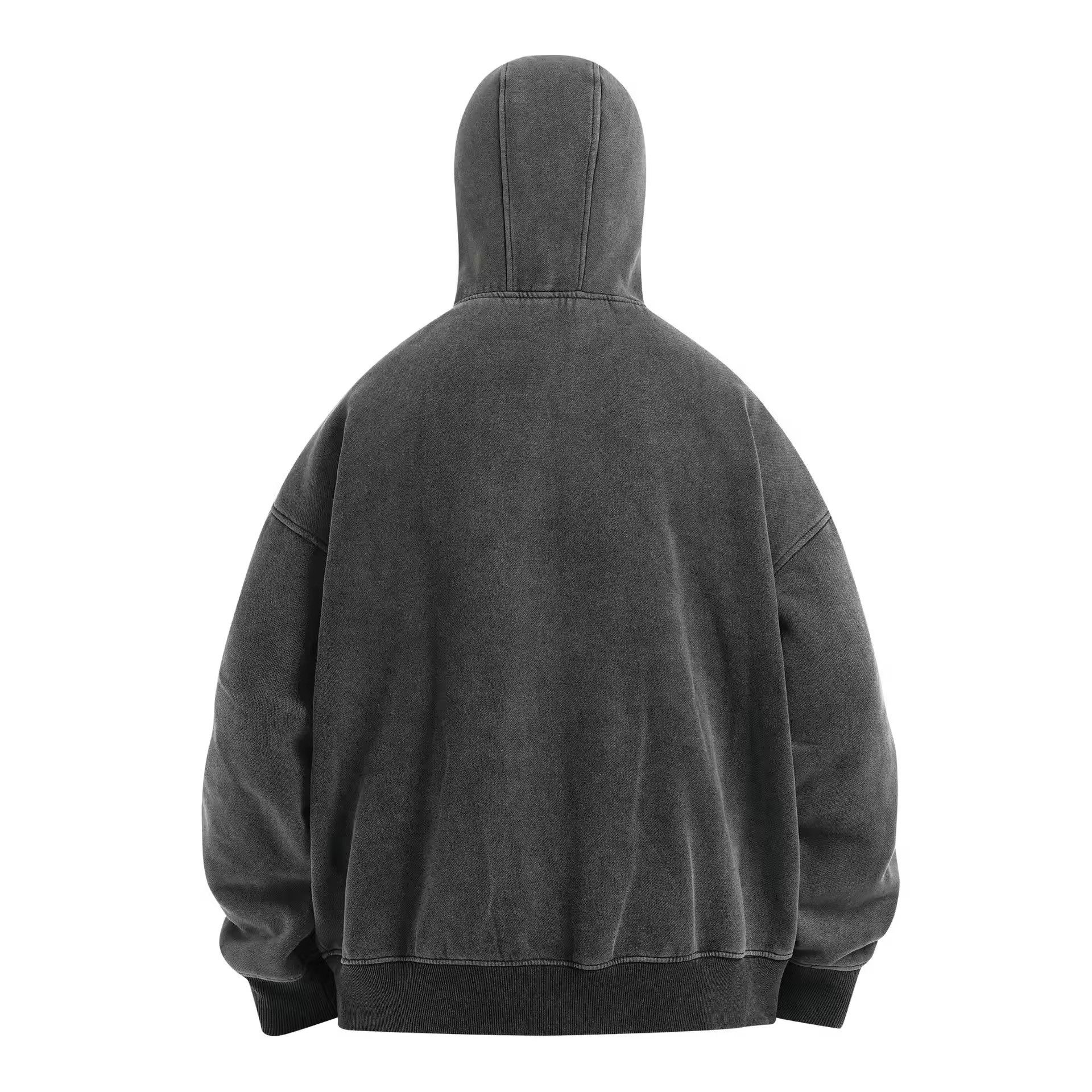 Designer × Vintage Streetwear Design Zipper Loose Hoodie Sweatshirt Size US M / EU 48-50 / 2 - 2 Thumbnail