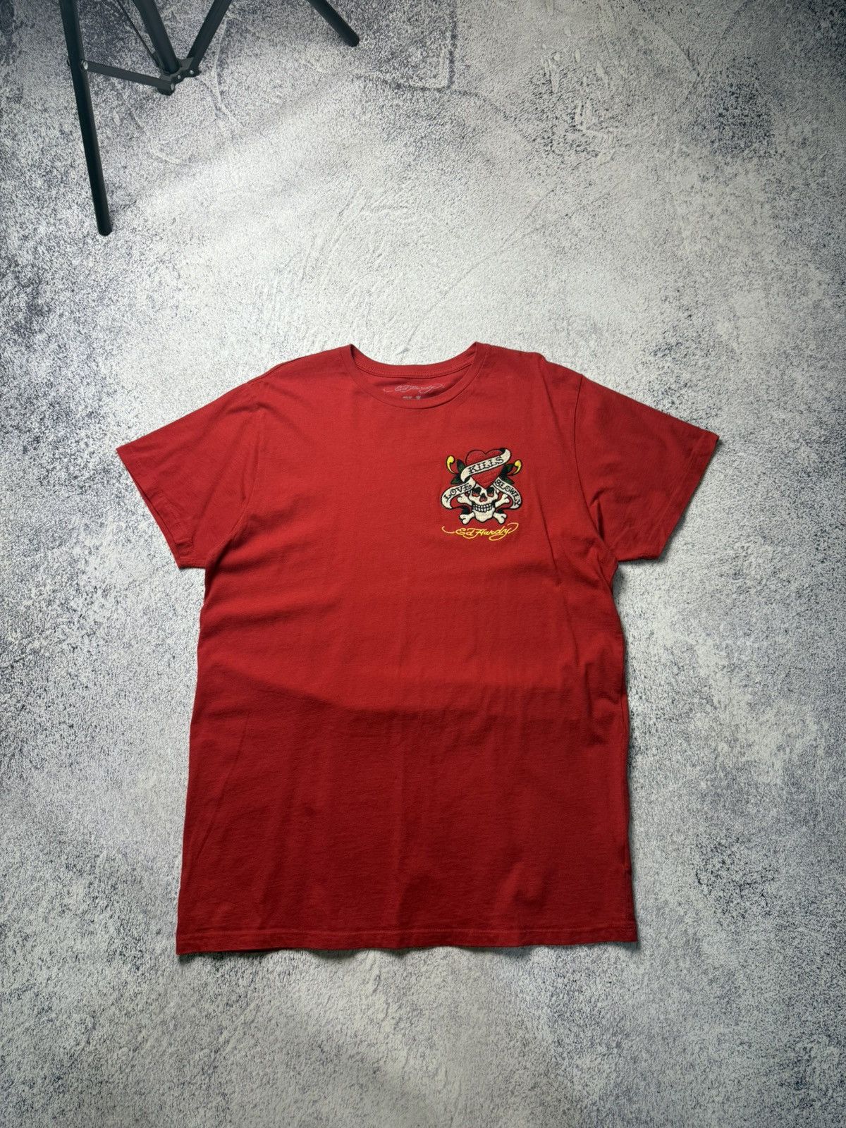 Christian Audigier Rare Mens Vintage Ed Hardy T-shirt big logo Skulls Tee Y2K Size US XL / EU 56 / 4 - 1 Thumbnail