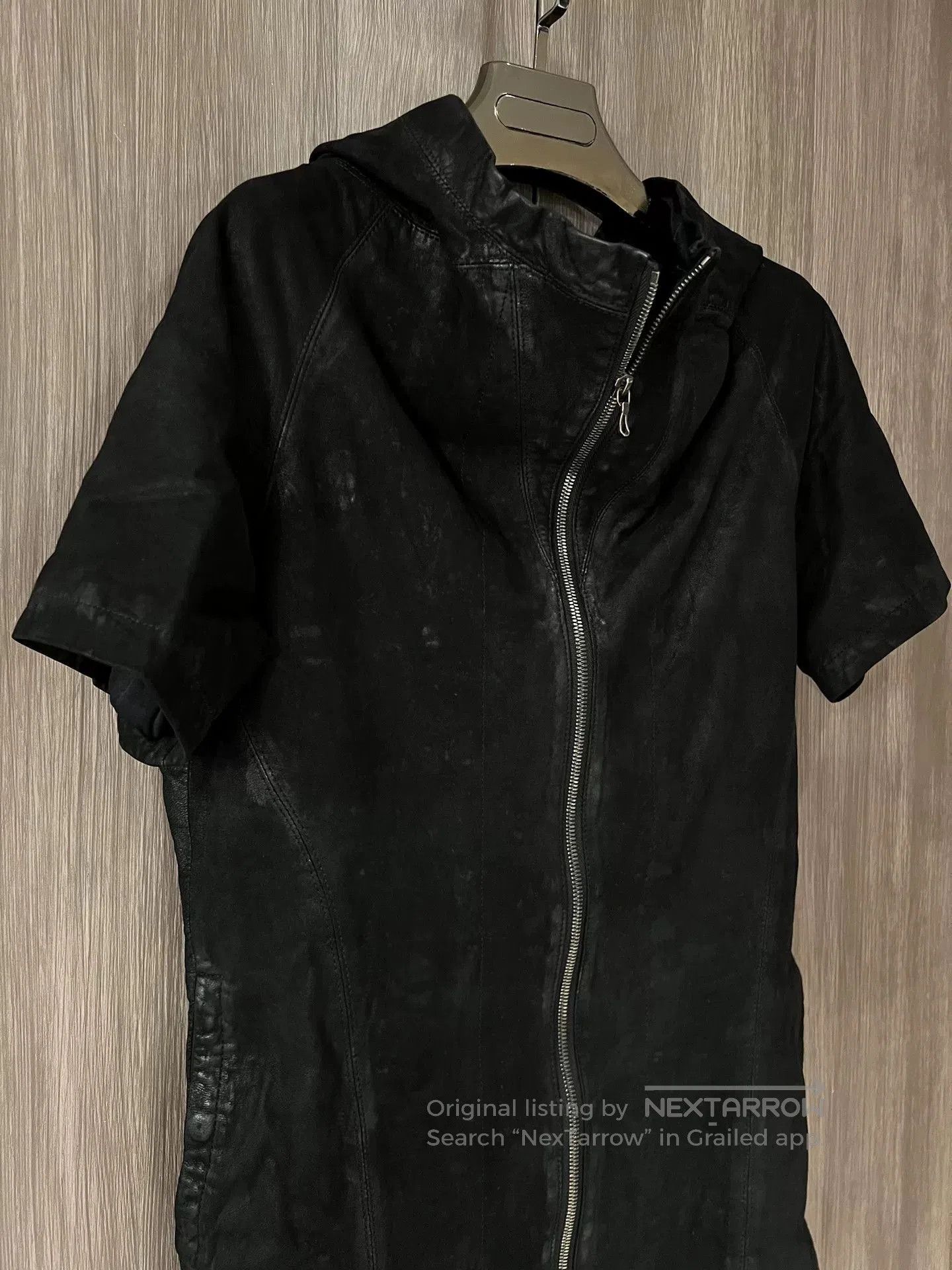 Julius Julius 7 Black Short Sleeve Hooded Jacket. Size US M / EU 48-50 / 2 - 6 Thumbnail