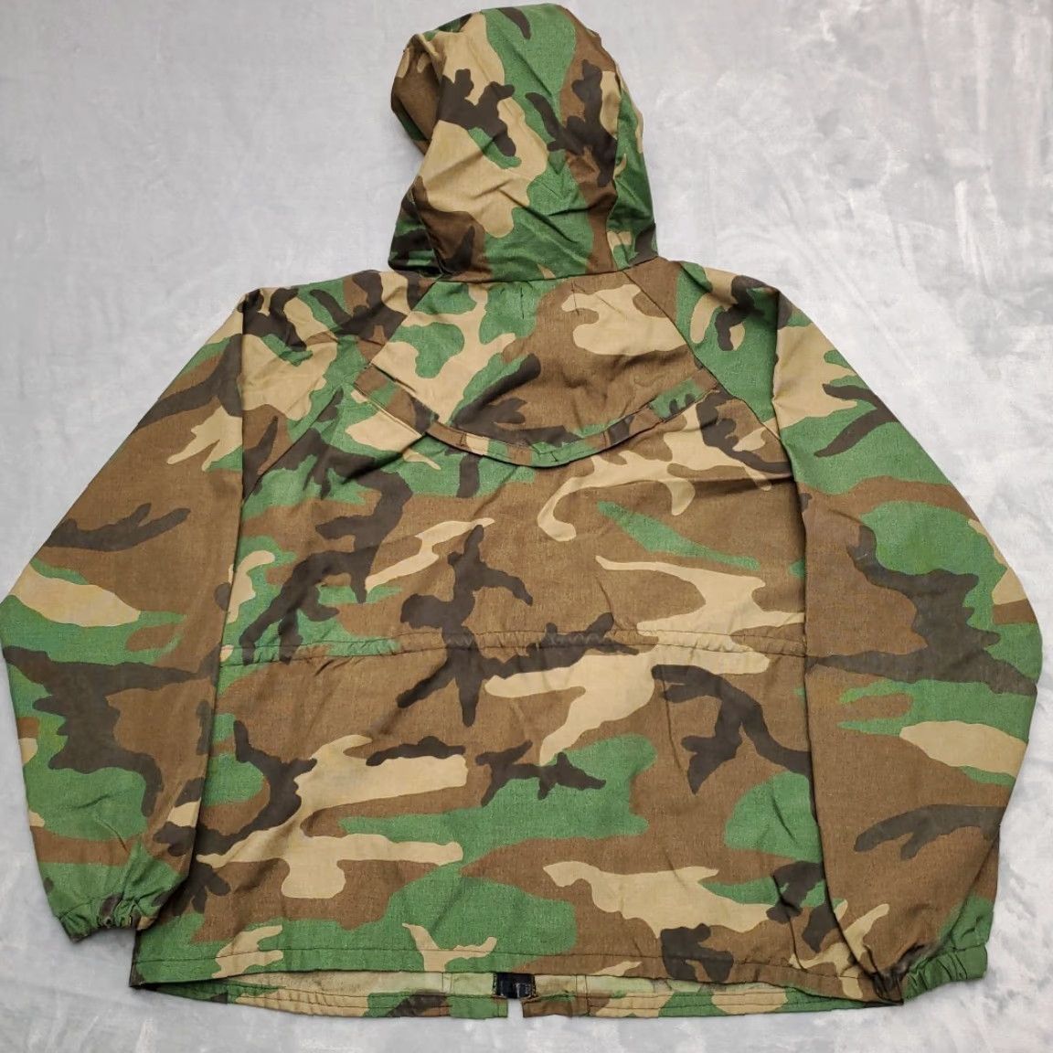 Vintage VINTAGE Gary Neese Jacket Men M Green Camo 80s Hooded Hunting Made in USA Windbreaker Sleeve Long Zip Mens Size US M / EU 48-50 / 2 - 4 Thumbnail