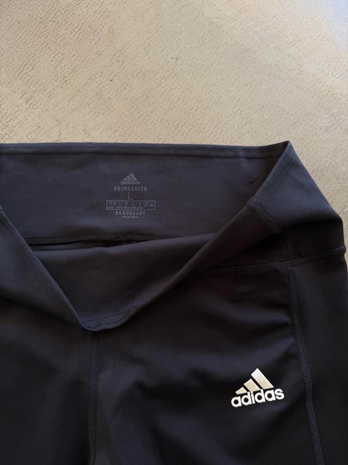 Adidas Adidas / Optime Essentials 3-Stripes 7/8 Leggings / Black Size 36" / US 14 / IT 50 - 5 Thumbnail