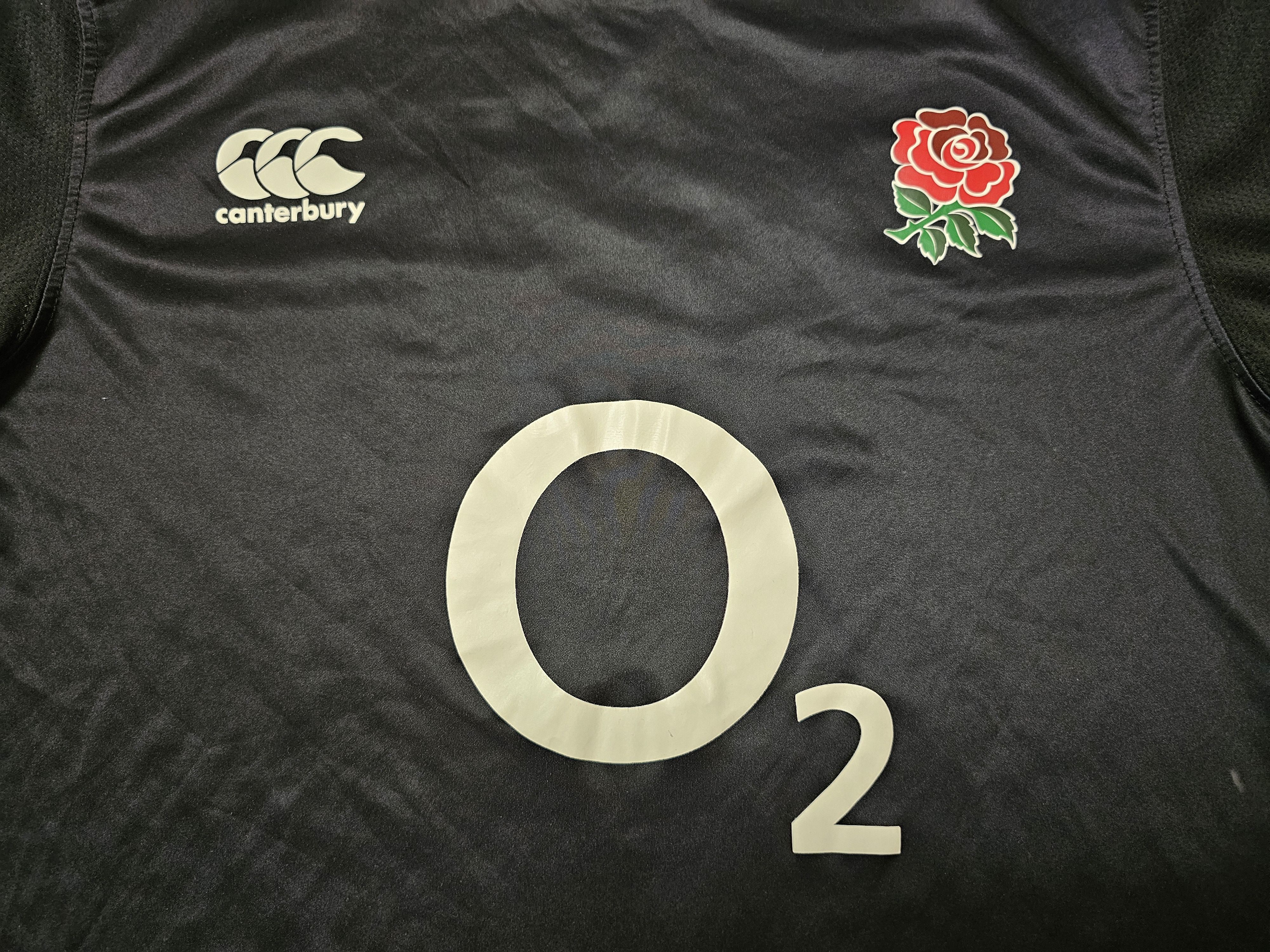 Canterbury of New Zealand ENGLAND RUGBY SHIRT RUGBY JERSEY RARE BLACK JERSEY Size US M / EU 48-50 / 2 - 3 Thumbnail