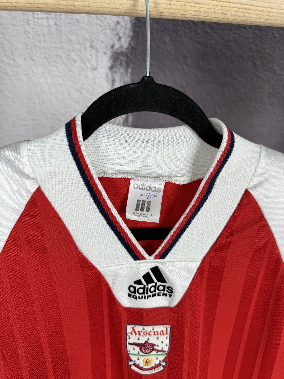 Adidas ORIGINAL ARSENAL 1992 1994 40-42" HOME SHIRT ADIDAS Jersey Size US L / EU 52-54 / 3 - 8 Thumbnail