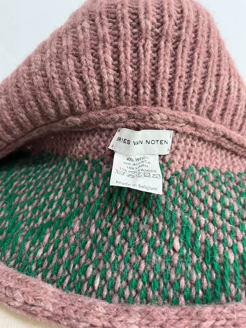 Dries Van Noten DRIES VAN NOTEN Mint green diamond print scarf Size ONE SIZE - 6 Thumbnail