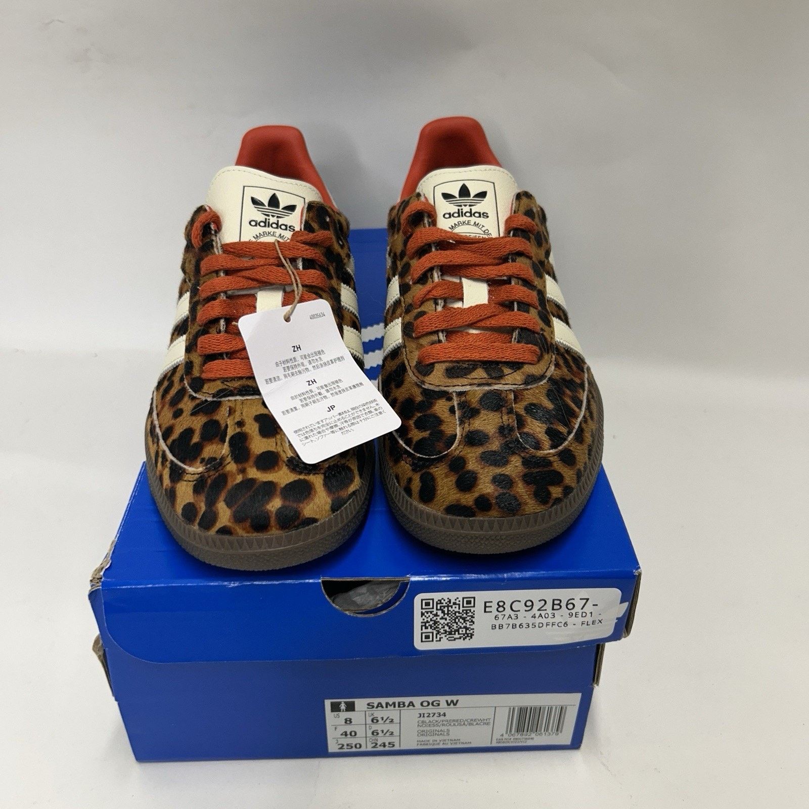 Adidas adidas Samba OG WMNS Leopard - “Preloved Red” JI2734 Size US 8 / IT 38 - 2 Thumbnail