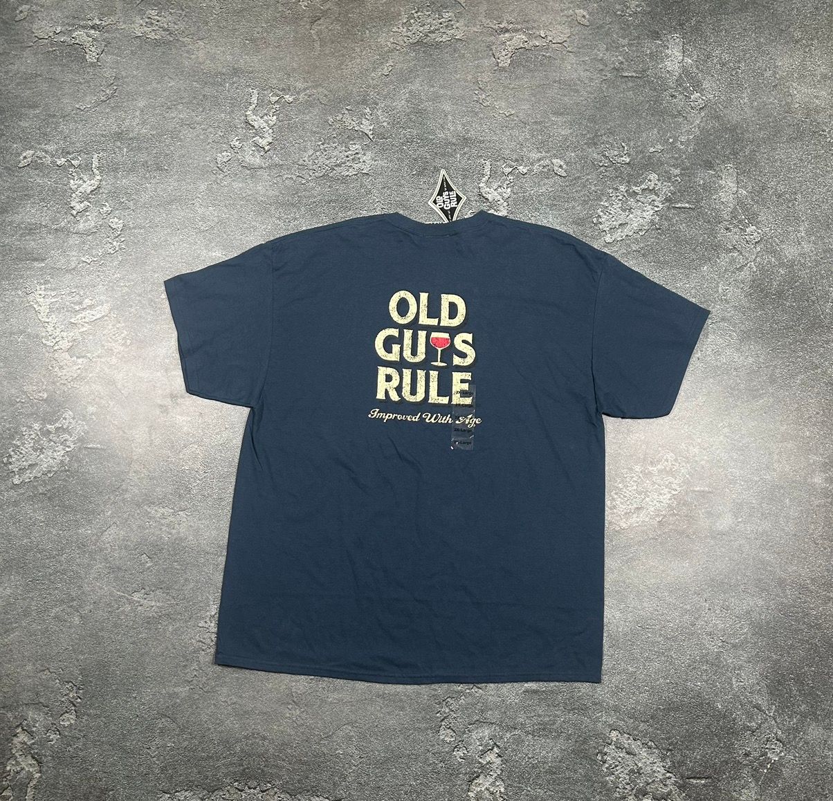 Pre-owned Tee X Vintage Old Guys Rules Tee New With Teg In Blue