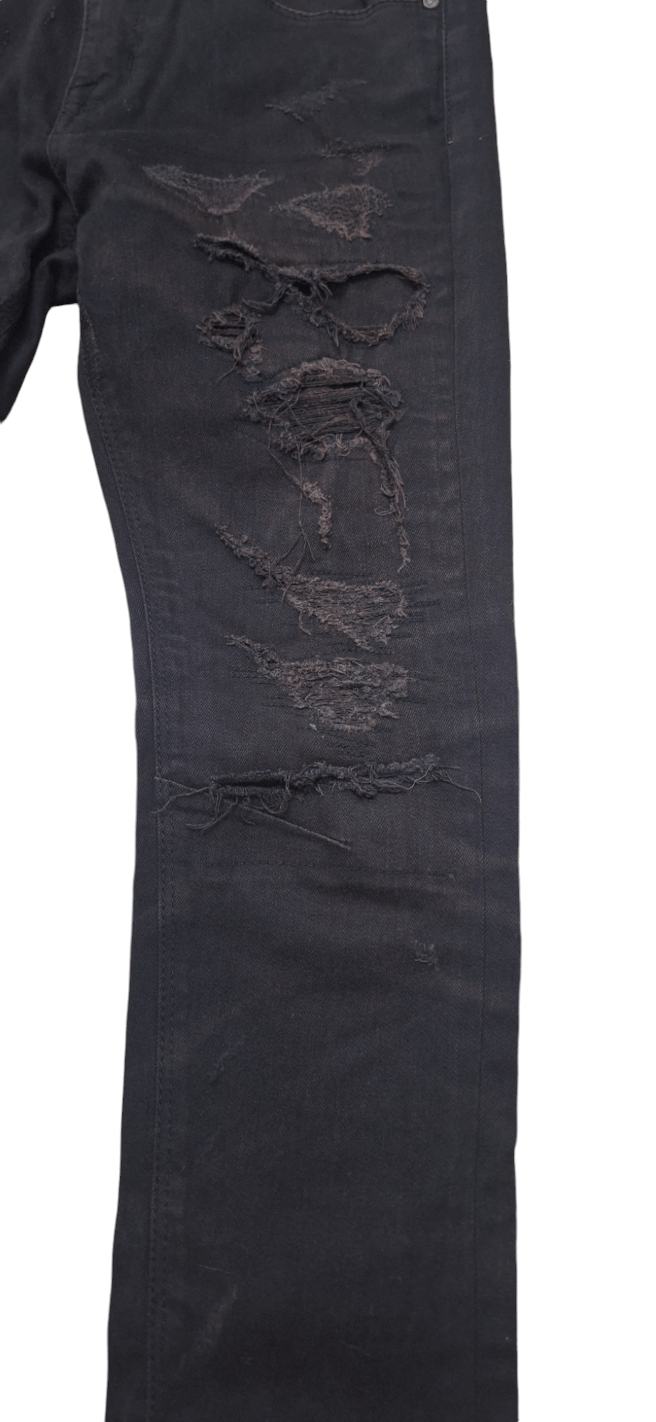 GOSTAR DE FUGA Gostar De Fuga Distressed Zipper Denim Size US 31 - 4 Thumbnail