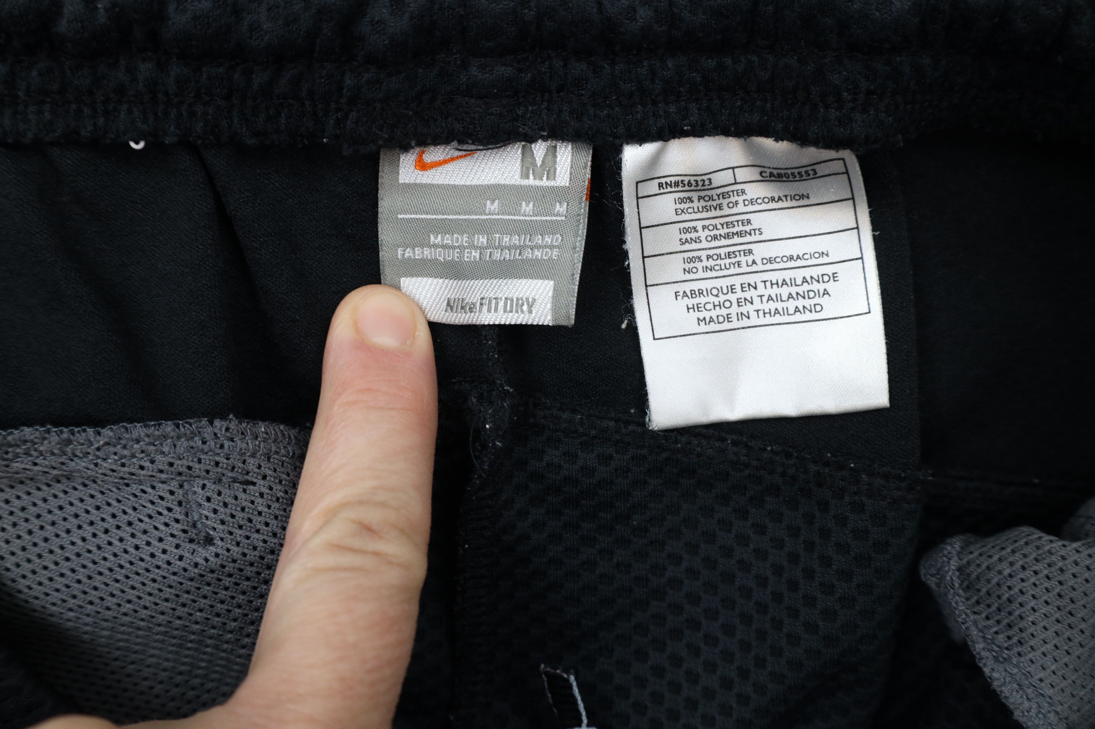 Nike × Vintage Vintage Nike Scott Mini Swoosh Knit Wide Leg Pants Black Size US 34 / EU 50 - 8 Thumbnail