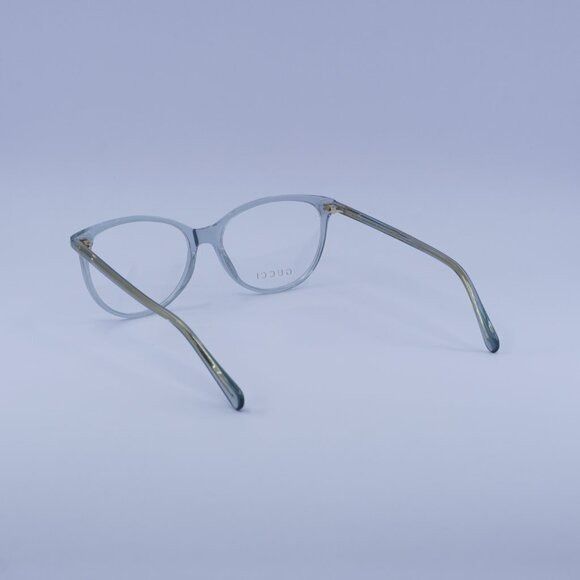 Gucci Gucci GG0550O 018 Eyeglasses Transparent Grey 53mm Frame Size ONE SIZE - 9 Thumbnail