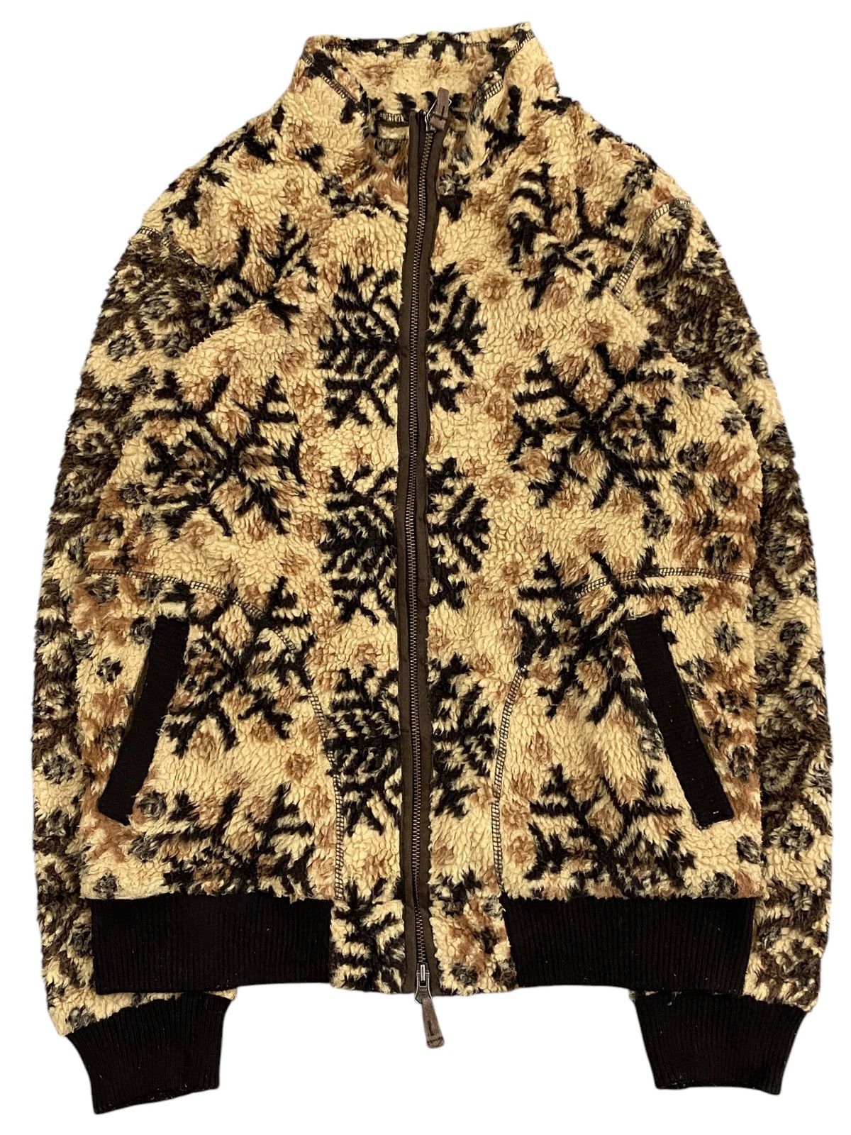 Vintage Vintage Boston Nine Fleece Jacket – Snowflake Pattern Size US M / EU 48-50 / 2 - 1 Thumbnail
