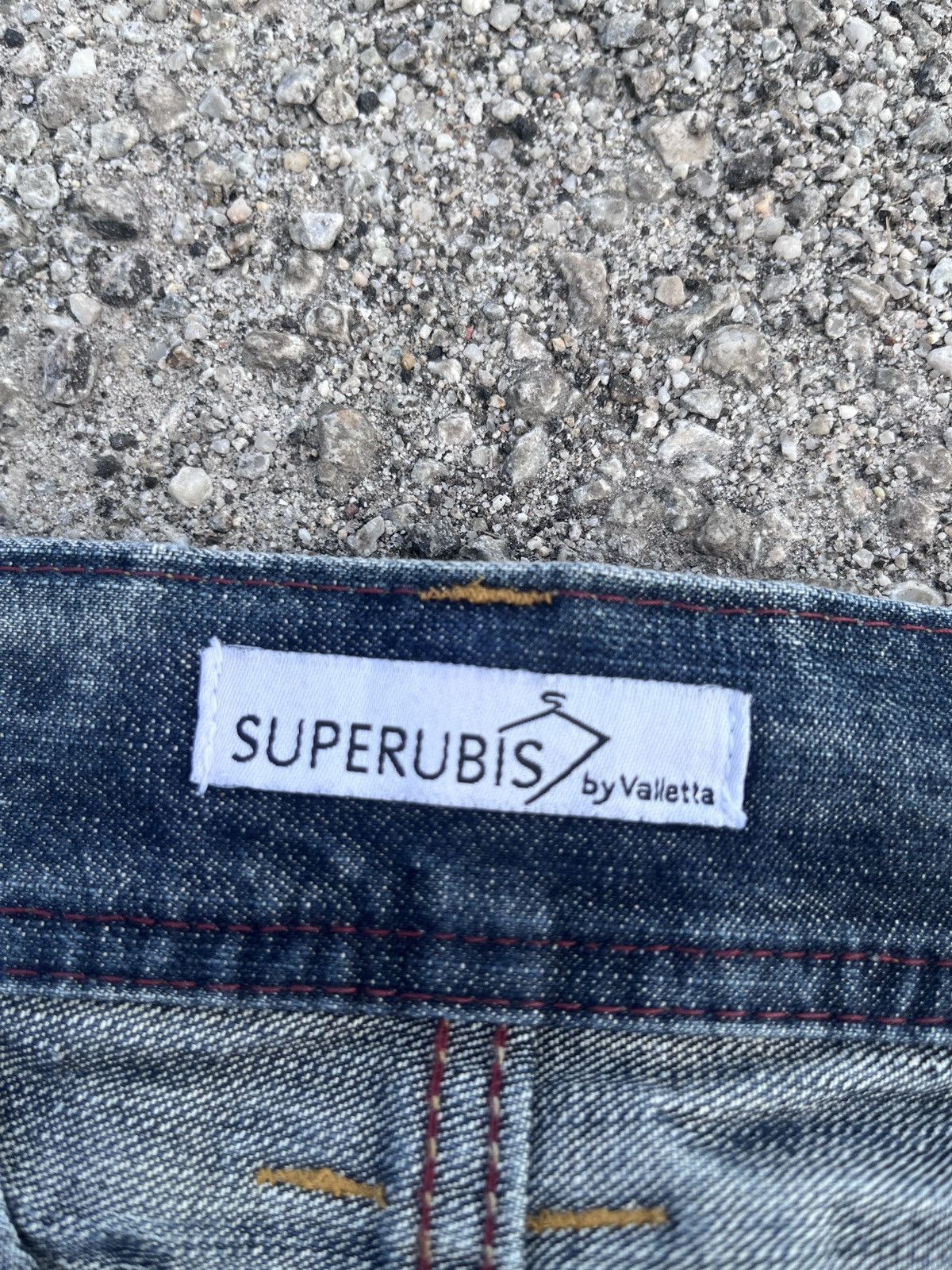 If Six Was Nine Superubis Valeta Blue Honeycomb Jean Size US 30 / EU 46 - 8 Thumbnail