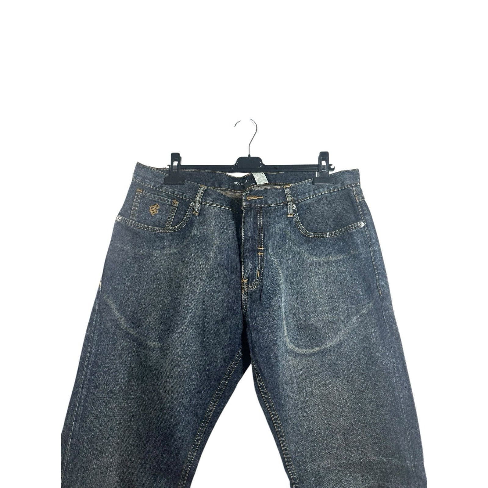 Rocawear Vintage Y2K Rocawear Jeans Mens Denim Baggy Hip Hop Blue Wid Size US 38 / EU 54 - 2 Thumbnail