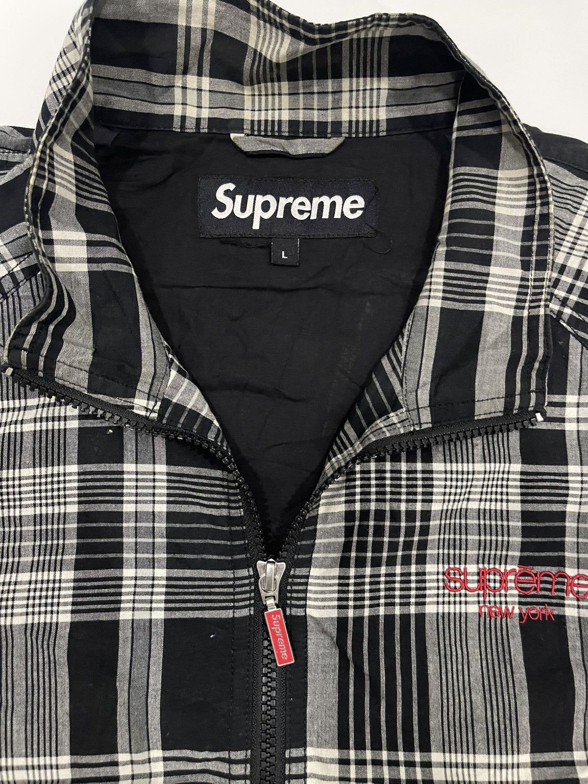 Supreme SUPREME MADRAS TRACK JACKET BLACK Size US L / EU 52-54 / 3 - 3 Thumbnail