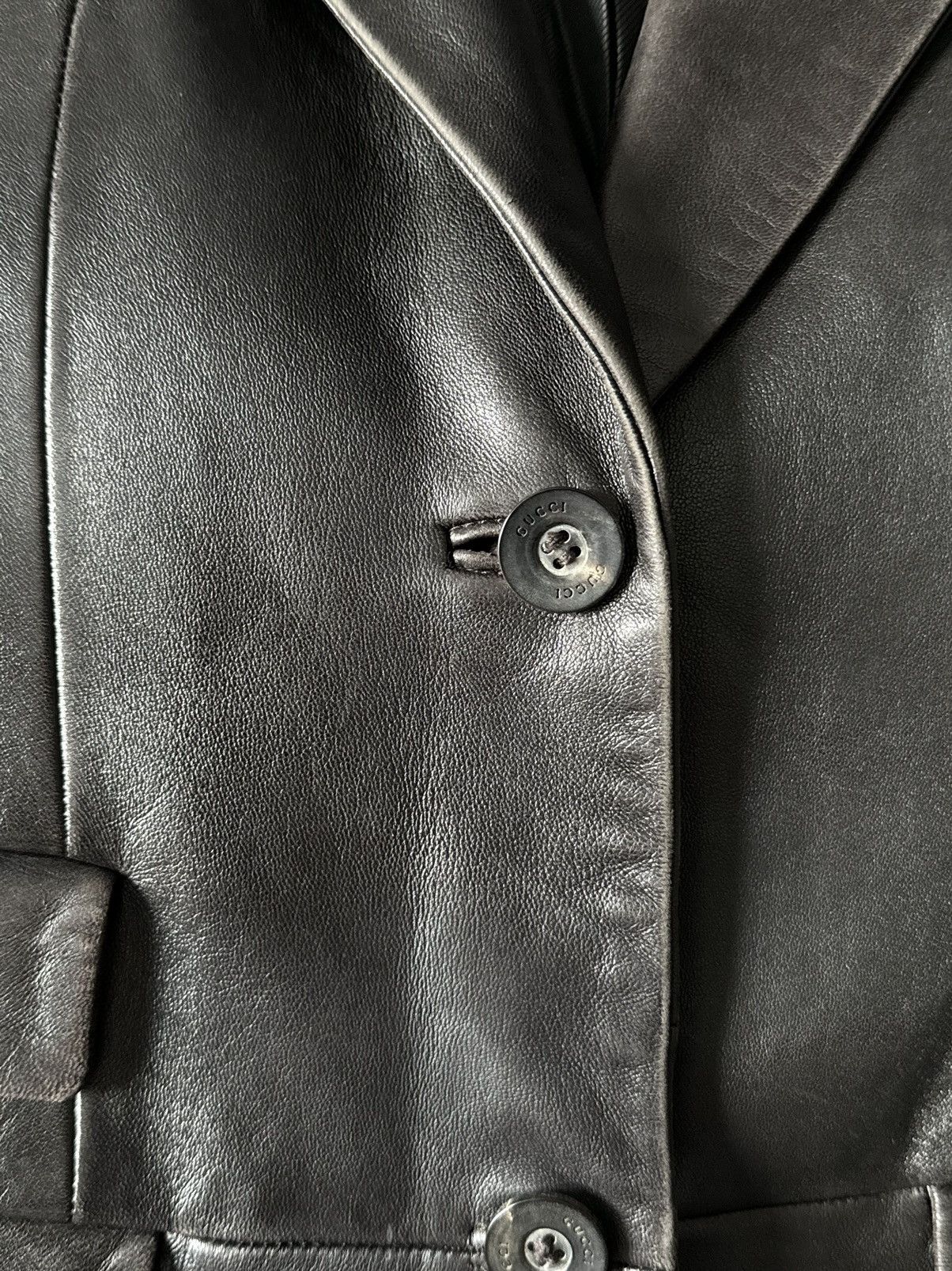 Gucci Gucci by Tom Ford Runway 1998 Leather fitted Jacket Size M / US 6-8 / IT 42-44 - 8 Thumbnail