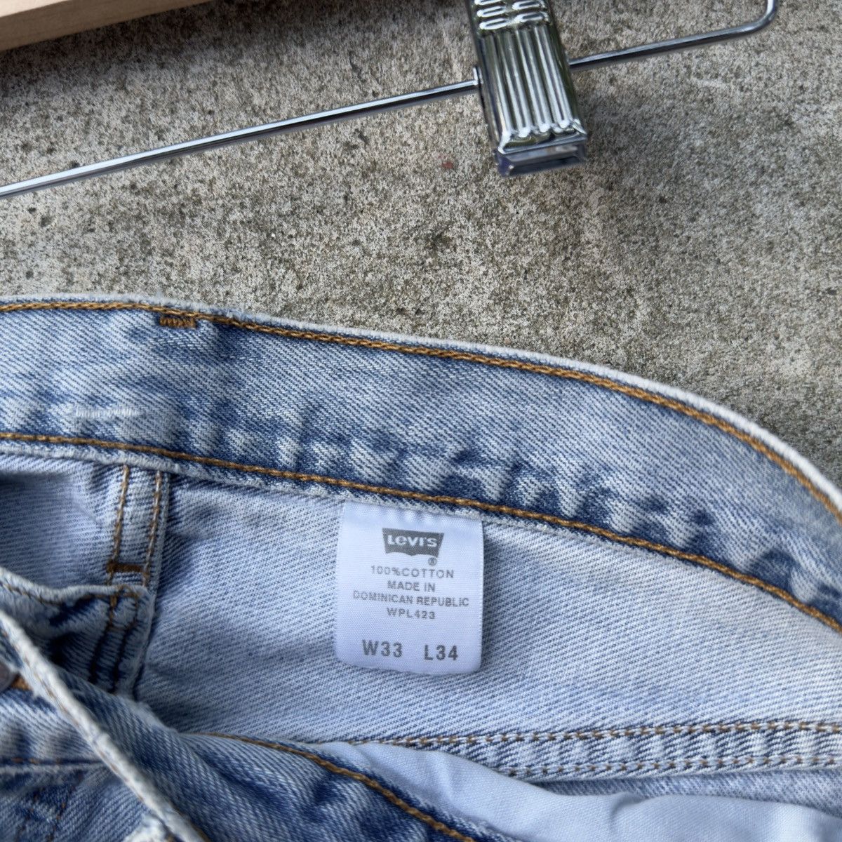 Levi's Levi's 501 Thrashed Faded Repaired Jeans ERD Grunge Chrome Size US 33 - 9 Thumbnail
