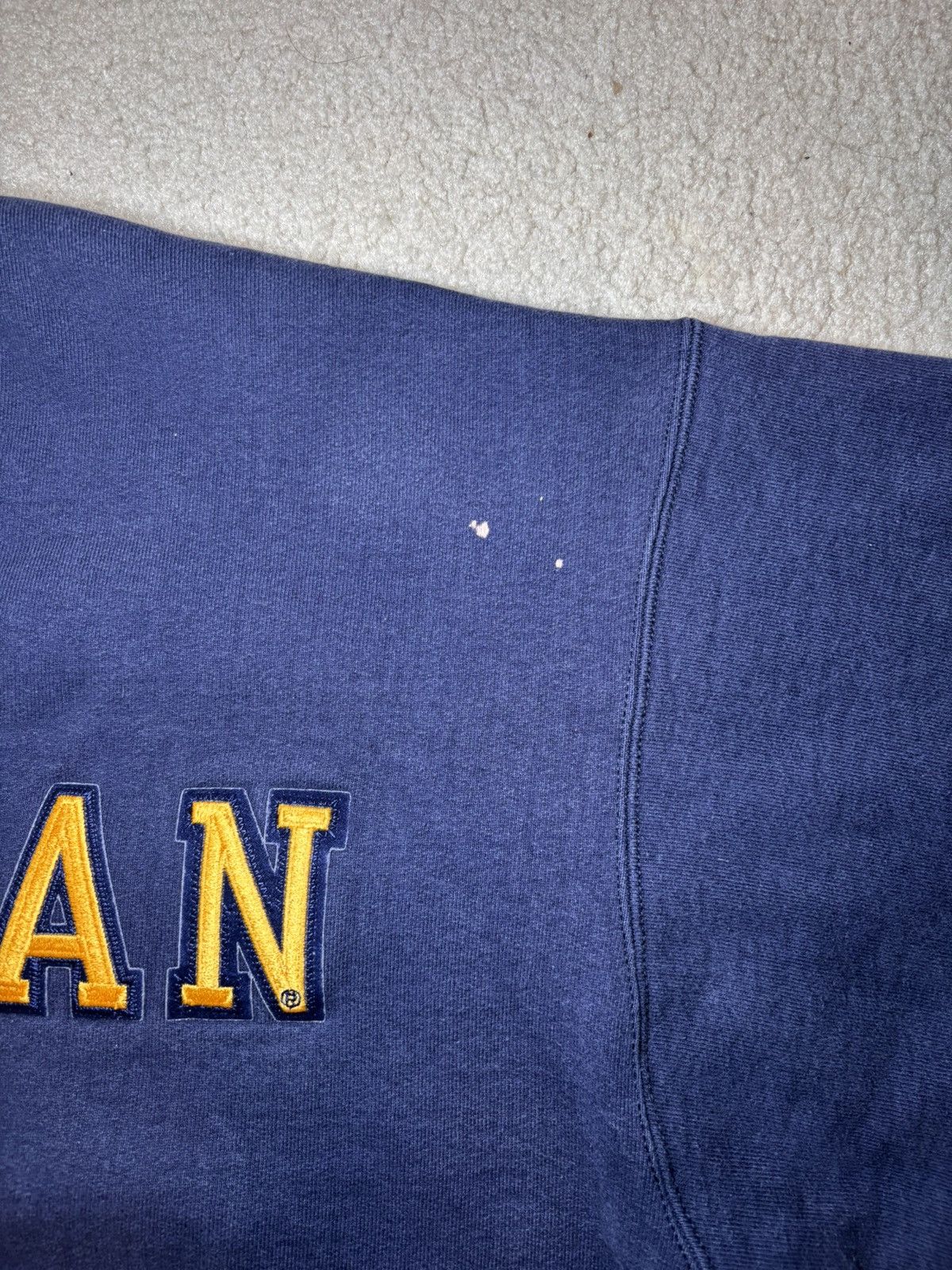 Fruit Of The Loom Vintage Michigan Crewneck Single Stitch 90s 2XL Made In USA Size US XXL / EU 58 / 5 - 5 Thumbnail
