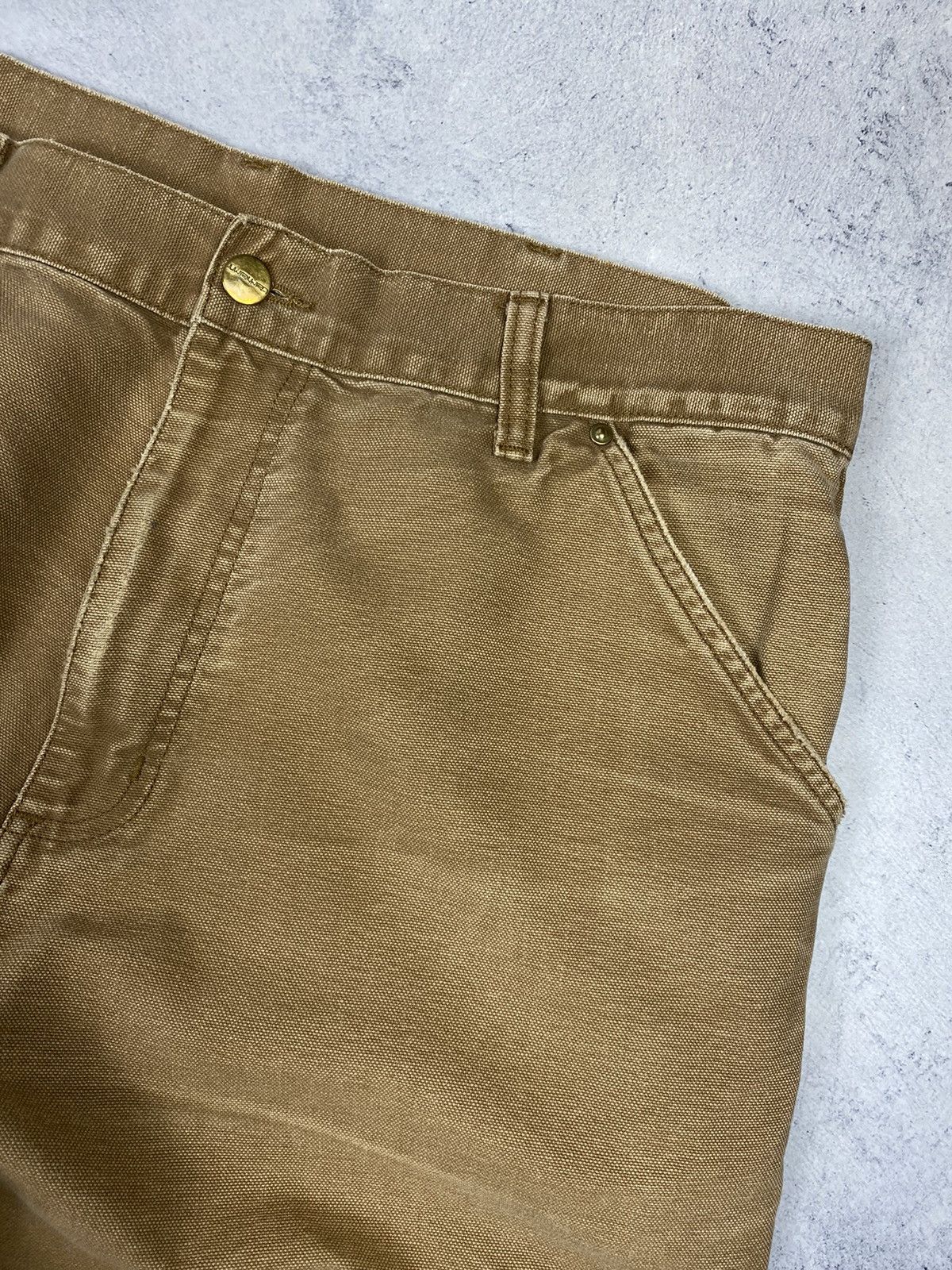 Carhartt Wip × Vintage Vintage Carhartt Single Knee Distressed Denim Work Pants Size US 34 / EU 50 - 10 Thumbnail