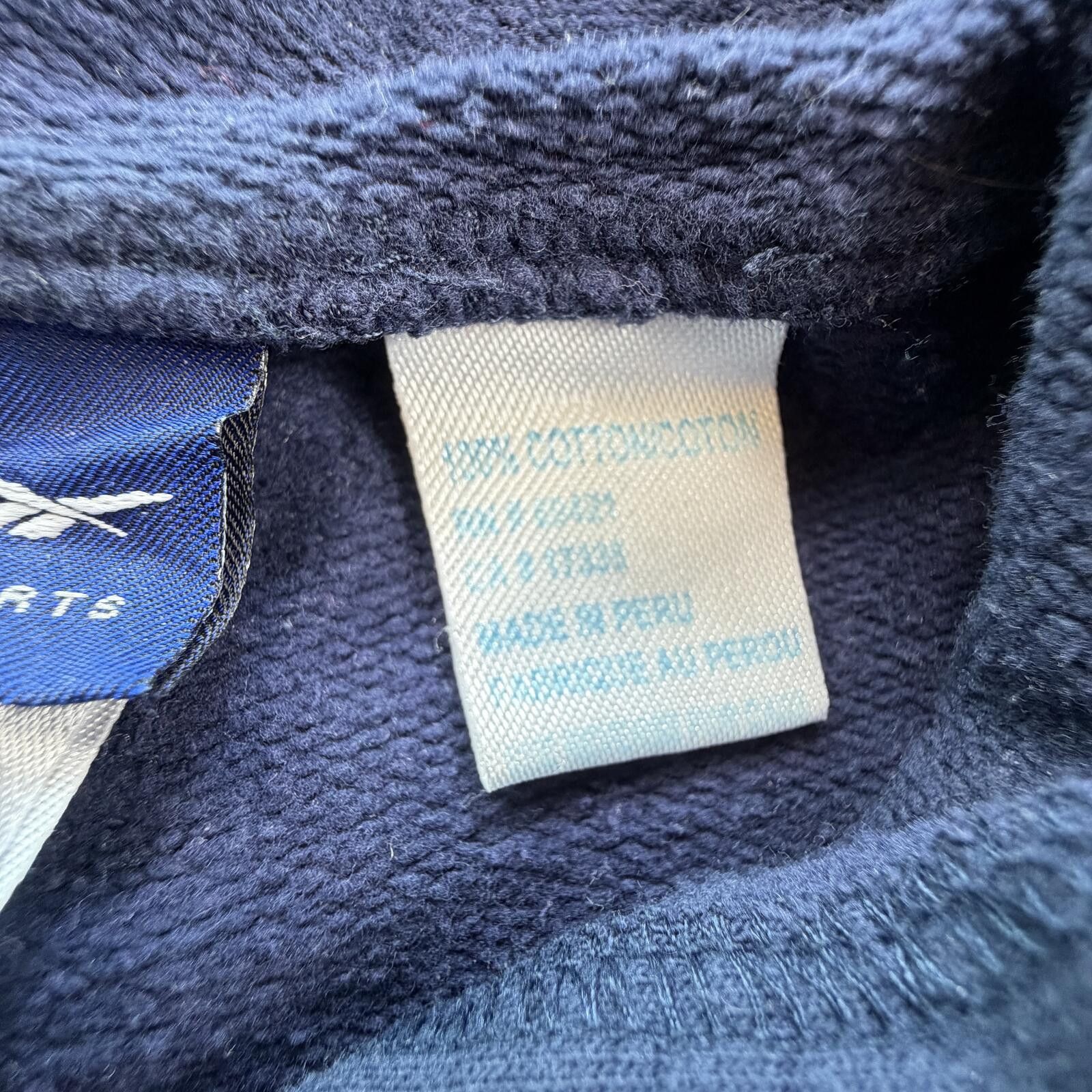 Reebok Vintage Y2K Reebok Center Logo Hoodie Navy Sweatshirt Size US L / EU 52-54 / 3 - 5 Thumbnail