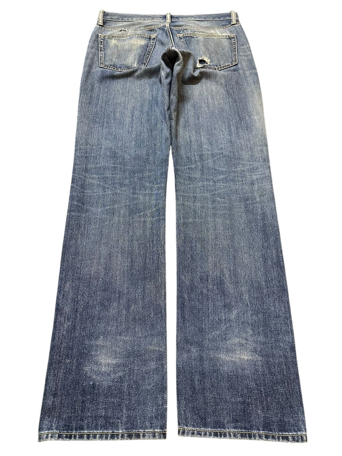 Uniqlo Vintage Japanese Uniqlo Faded Wash Distress Style Jeans Size US 34 / EU 50 - 2 Thumbnail