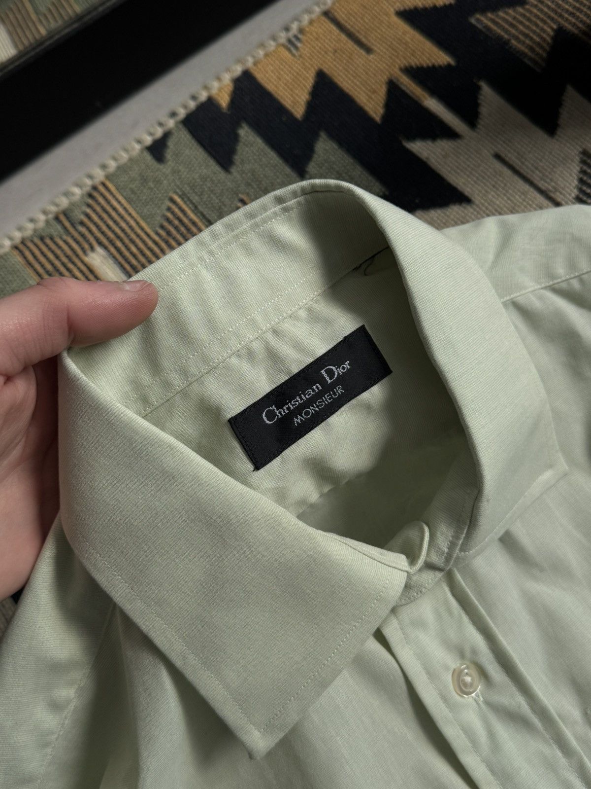 Christian Dior Monsieur Vintage Christian Dior Monsieur Button Up Shirt Size US L / EU 52-54 / 3 - 8 Thumbnail